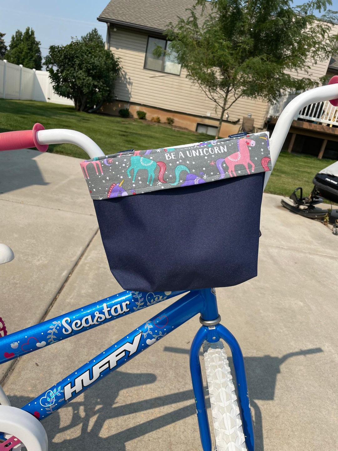 Sparkle Unicorn Handlebar Bag for Kids' Bikes and Scooters Perfect
