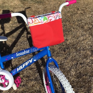Unique Handmade Water Resistant Handlebar Bag for Bikes and Scooters - Back to School Supplies