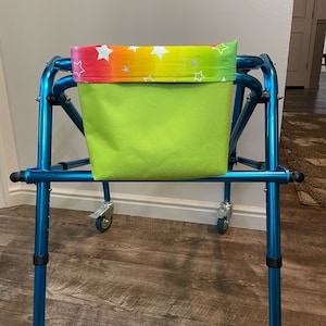 Shining Star Customizable Pediatric Walker Tote Bag - Perfect Accessory for Kids Walkers and Scooters - Handmade with Premium Materials