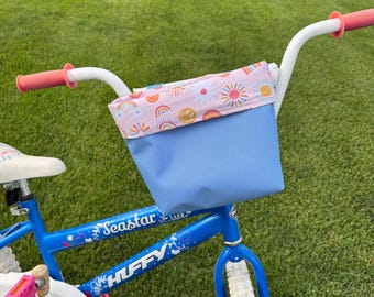 Retro Bike Handlebar Bag: Water Resistant Canvas, Kids Scooter Accessory