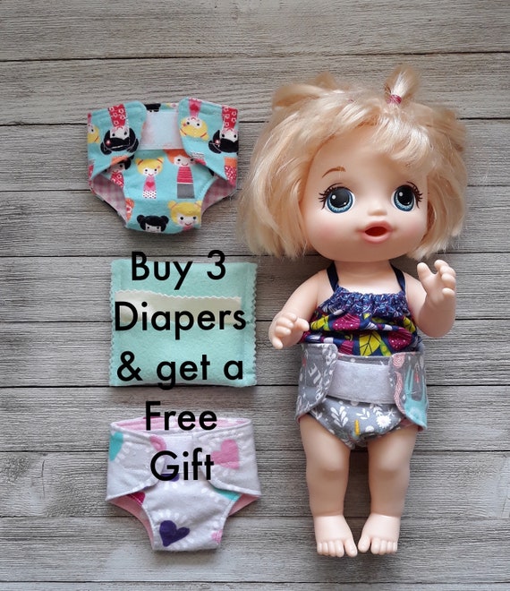 reusable baby doll diapers