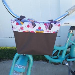 Adventure-ready Handlebar Bag for Kids on Bikes and Trikes - Water Resistant, Personalized, Handmade Bicycle Accessory