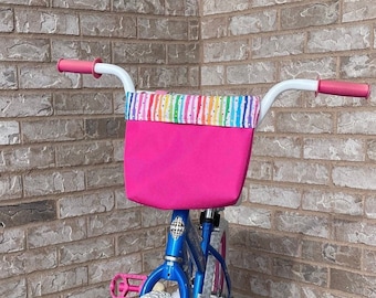Kids' Handlebar Bag: Water Resistant Canvas Bike, Scooter, Tricycle Bag