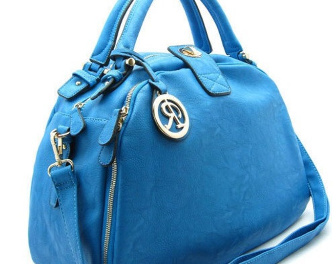dslr-camera-bag-purse-cobalt-blue-bowler-style-faux-leather-etsy