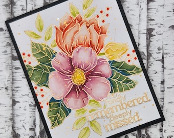 Fondly Remembered Floral Card