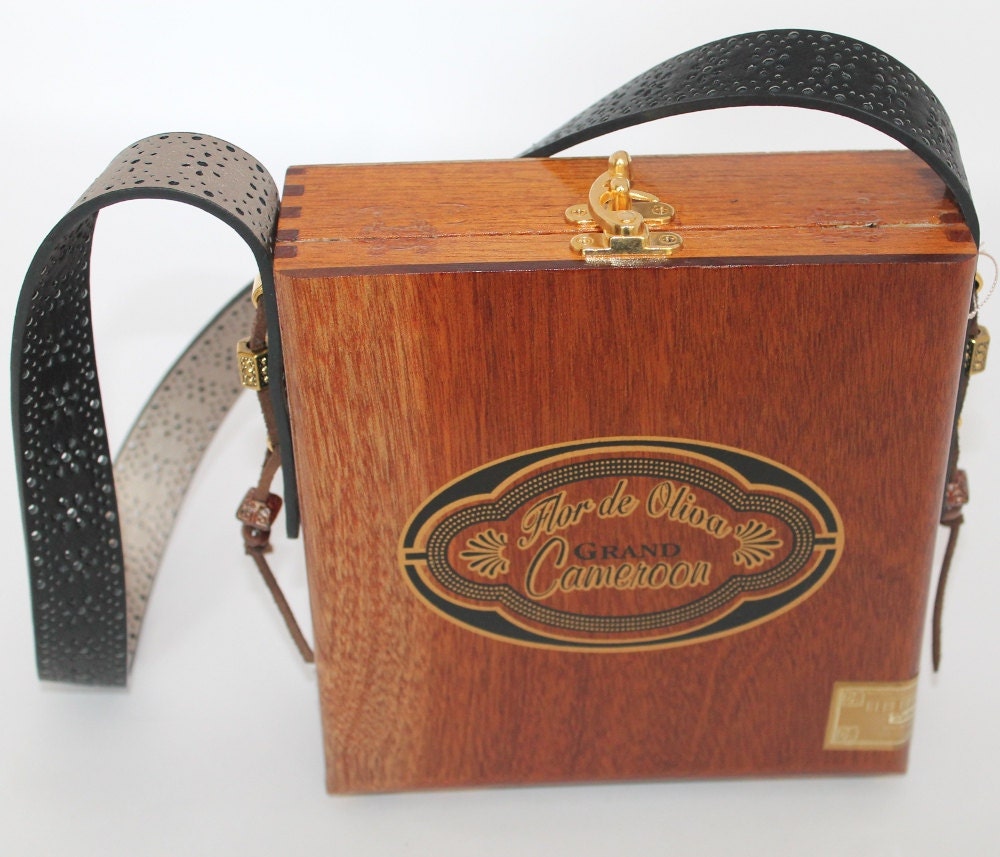 Cigar Box Purse Handbag Wood Box Etsy