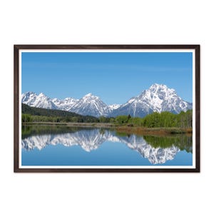Fotografie von Grand Tetons, Grand Tetons National Park, Landschaft Fotografie, Berge von Wyoming, Spiegelung, Fine Art Fotografie, Druck