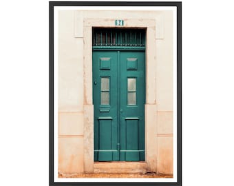 Lagos Portugal Print: Colorful Door Photography, Home Wall Art