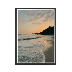 Mexico Beach Print, Beach Sunset Print, Beach Photography, Calming Ocean Print, Coastal Wall Art