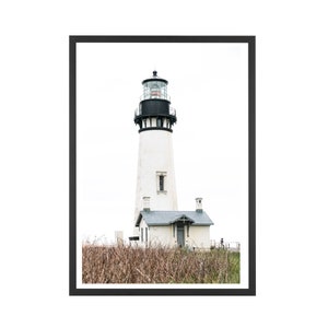 Yaquina Head Lighthouse, Oregon Coast Wall Art, Lighthouse Photography Print, Travel Photography, Coastal Landscape Wall Decor