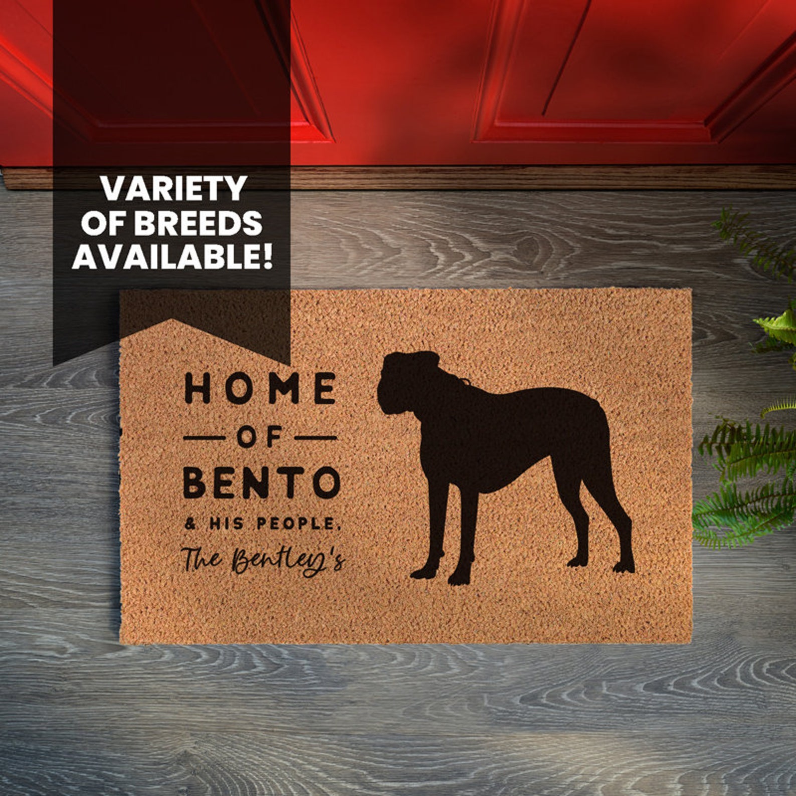 Boxer Dog Mat Dog Doormat Pet Parent Gift Etsy