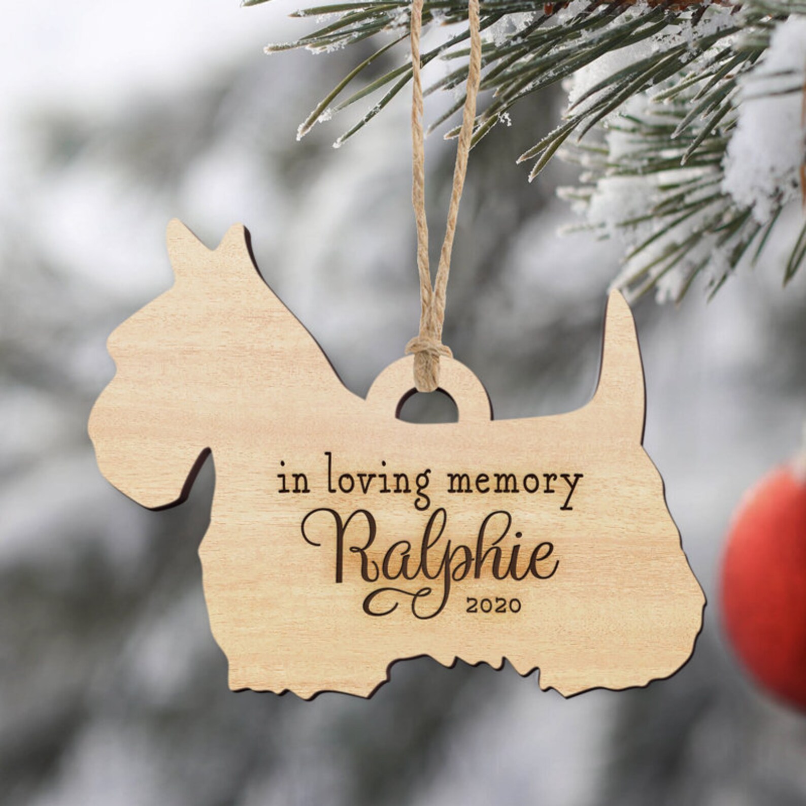 Pet Memorial Ornament Dog Loss Gift Pet Remembrance Etsy