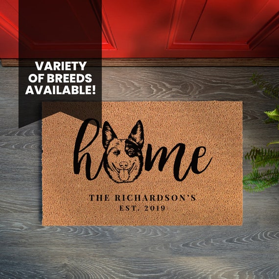 Australian Cattle Dog Mat Dog Doormat Pet Parent Etsy