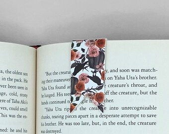 Black raven magnetic bookmark for women, crow bookmark for adults, ravencore book gifts for book lovers, crowcore witchy gifts for best
