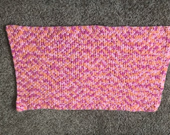 Pink baby blanket crochet baby blanket handmade, baby sprinkle gift, stroller blanket, baby girl baby shower gift, toddler girl gifts, tummy