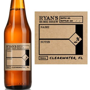 Home Brew - Custom Home Brew - Home Brew Supplies - Home Brew Labels - Custom Beer Labels - Waterproof labels - Personalized Beer Labels