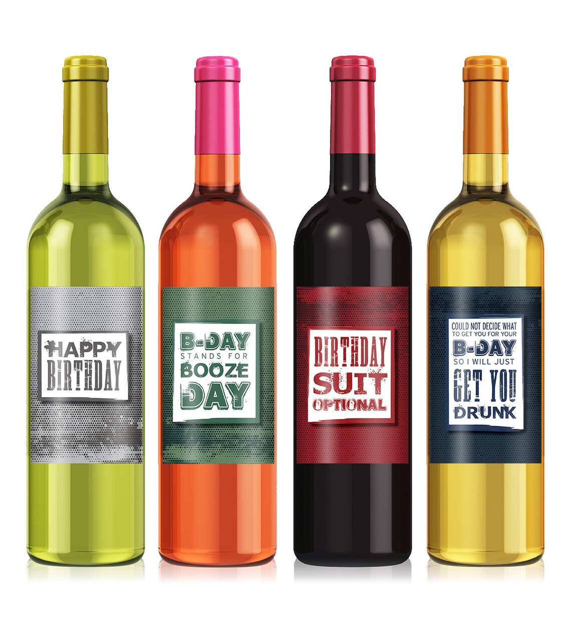 Funny Birthday Gift Birthday Wine Custom Wine Label Etsy