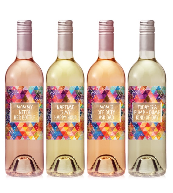 New mommy wine labels