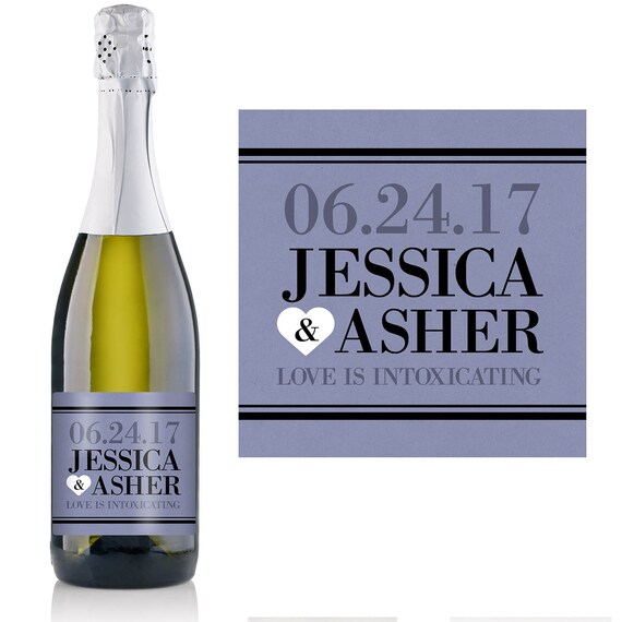 Personalized Champagne Bottle Labels