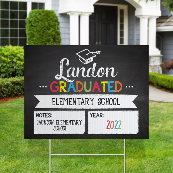 Graduation Yard Sign - Graduation Announcement - Class of 2022