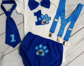 puppy dog pals 1st birthday outfit