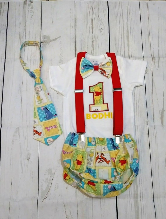 winnie the pooh smash cake outfit