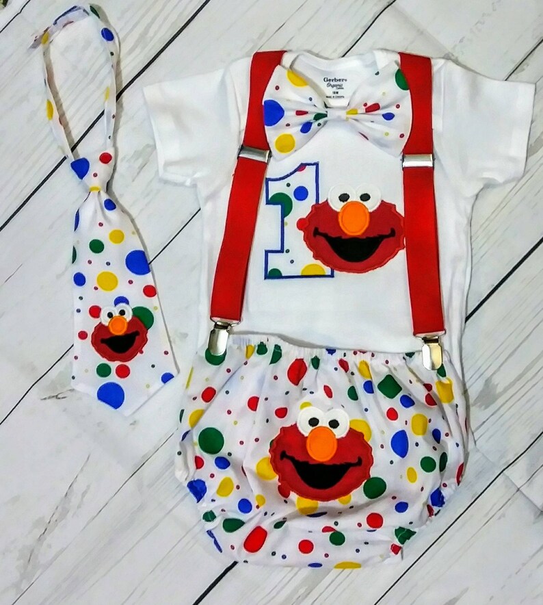 Elmo Smash Cake Outfitelmo Birthday Outfitelmo Girl Etsy