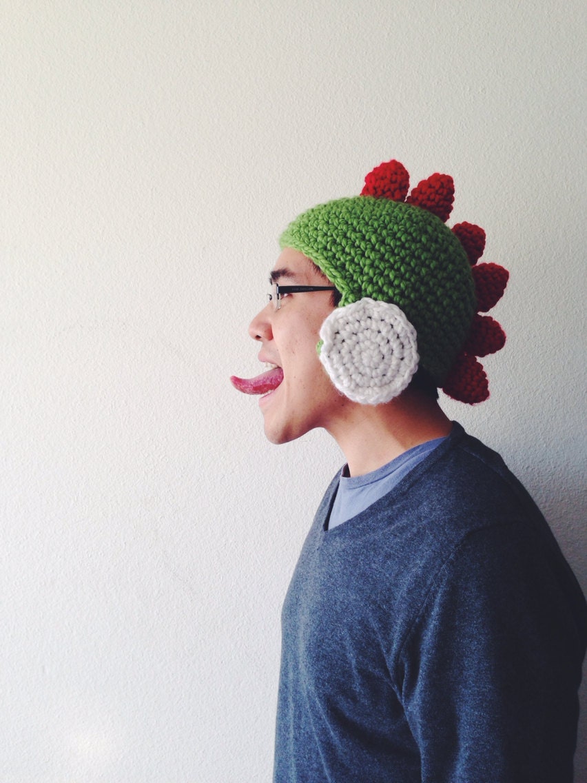 Yoshi Inspired Crochet Beanie Etsy
