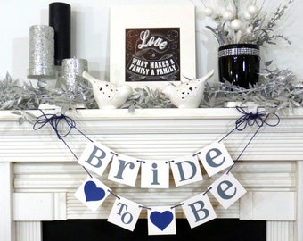 Bridal Shower Banner/ Bride to Be Chair Sign / Bride to Be Small size Chair Garland / Wedding Garland/ Signage/ Wedding Decorations