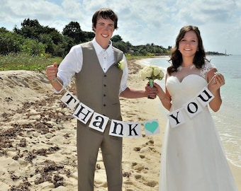 Thank You Banner/ Wedding Garland/ Banner/ Thank You Card/ Photo Prop/ Wedding Thank You/ Thanks so much/ Wedding Decoration