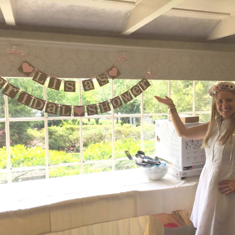 Bridal Shower Banner Custom Name Bride to Be Banner Wedding Etsy
