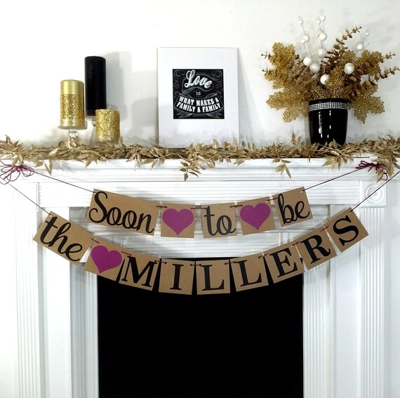 Bridal Shower Banner Engagement Banner Soon To Be Banner Etsy