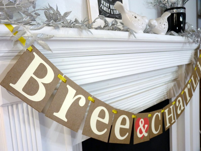 Wedding Garland / Custom Names Banner / Wedding Banner / Etsy