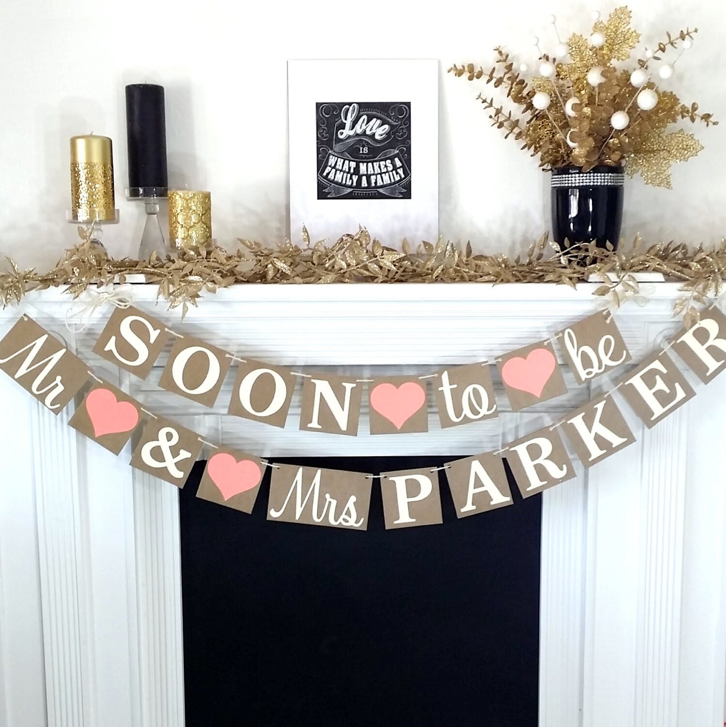 Engagement Banner Soon To Be Mr Mrs Banner Engagement Etsy
