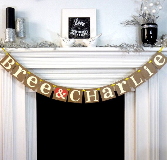 Wedding Garland Custom Names Banner Wedding Banner Etsy