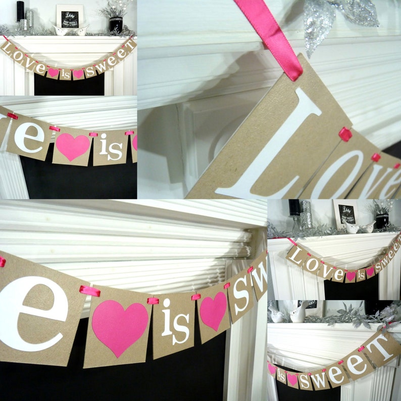 Love is Sweet Sign Love is Sweet Banner Wedding Banner | Etsy
