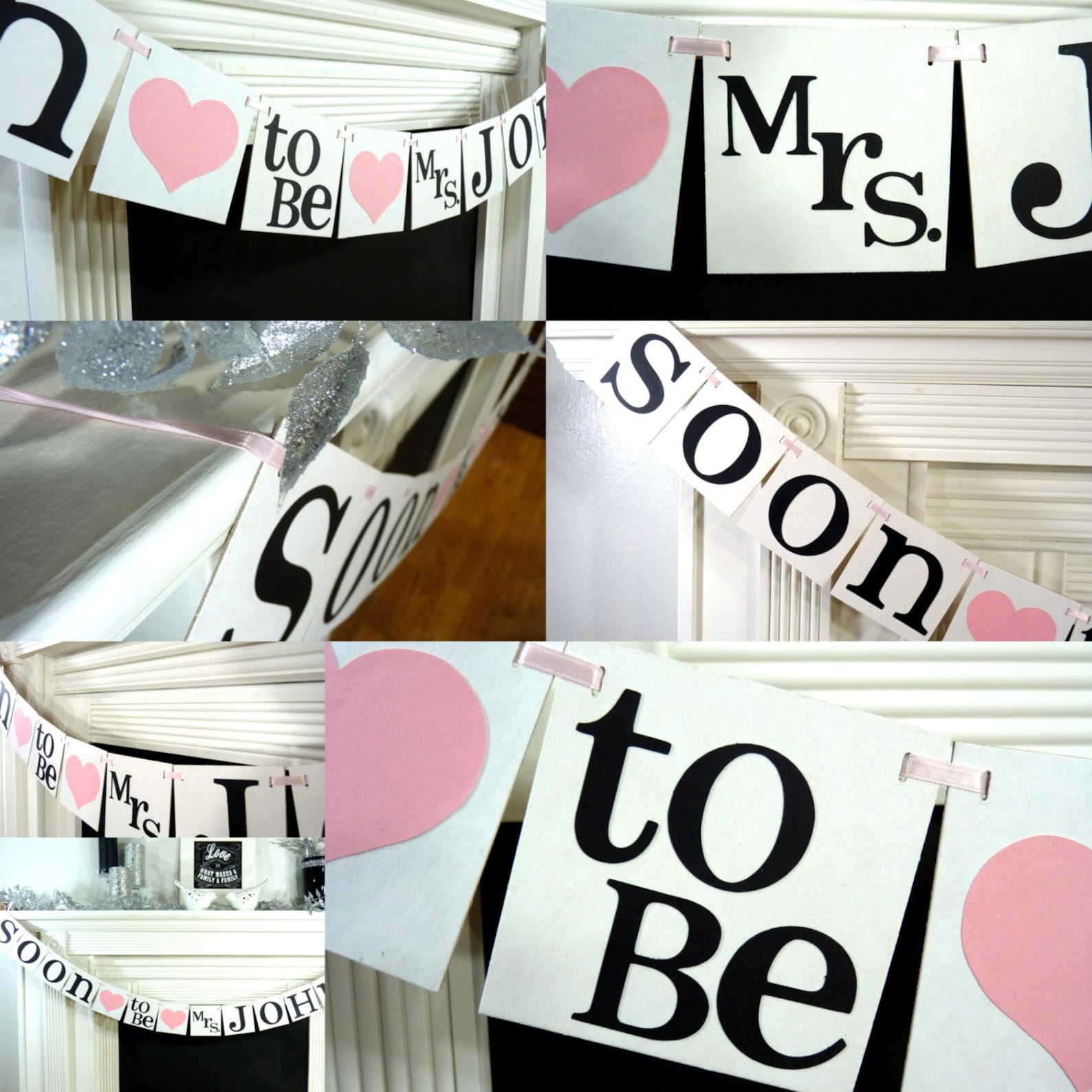 Bridal Shower Decoration / Bridal Shower Banner / Soon to Be Etsy