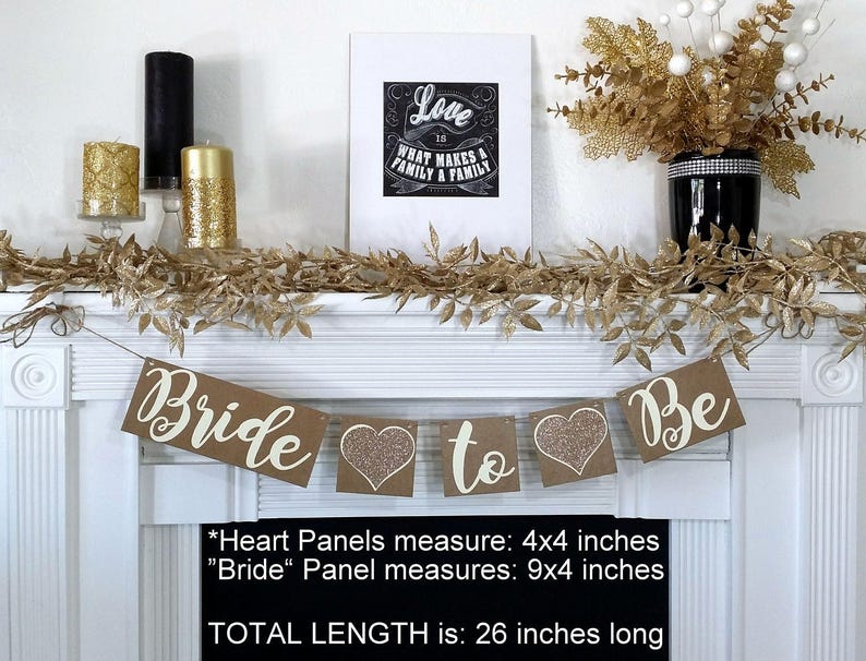 Bridal Shower Banner Bridal Shower Decor Bride to Be Banner Etsy
