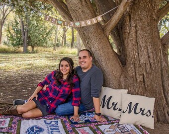 mini Save the Date Banner / Wedding Garland / Wedding Date Banner / Save the Date Props / Engagement Cards / Fall Themed  / Wedding Decor