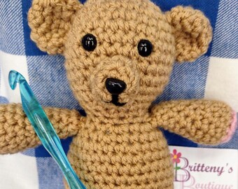 Padrão de crochê de bicho de pelúcia urso de pelúcia Padrão de crochê amigurumi de urso