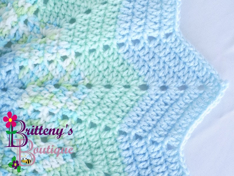 Baby Lovey Crochet Baby Lovey Crochet Plush Green Frog Baby Boy Blue Security Blanket Snuggle Blanket Baby Shower Gift 17 inches image 6