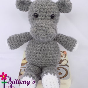 Hippo Stuffed Animal Crochet Pattern Amigurumi Hippopotamus image 9