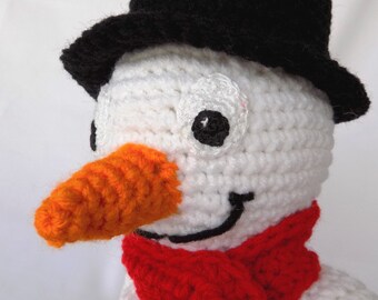 Joyeux bonhomme de neige au Crochet motif Amigurumi bonhomme de neige au Crochet motif Amigurumi au Crochet motif bonhomme de neige en peluche au Crochet motif bonhomme de neige déco