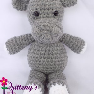 Hippo Stuffed Animal Crochet Pattern Amigurumi Hippopotamus image 10