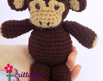 Monkey Stuffed Animal Crochet Pattern Amigurumi