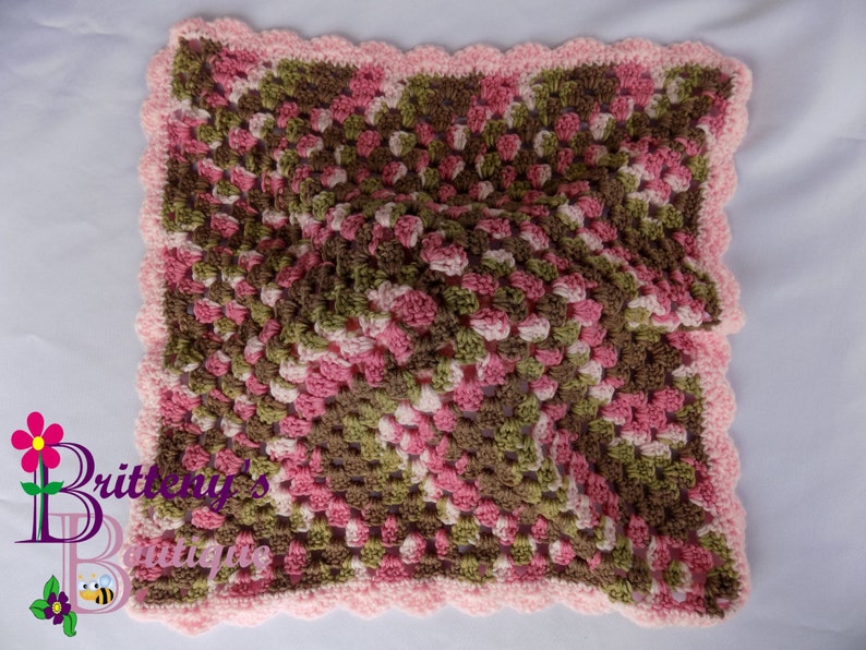 Baby Blankie Lovey Crochet Baby Lovey Crochet Plush Pink Puppy Dog Baby Lovey Baby Security Blanket Baby Snuggle Blanket Baby Shower Gift image 5