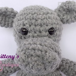 Hippo Stuffed Animal Crochet Pattern Amigurumi Hippopotamus image 6