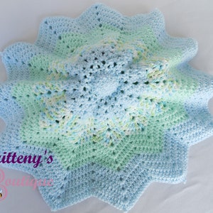 Baby Lovey Crochet Baby Lovey Crochet Plush Green Frog Baby Boy Blue Security Blanket Snuggle Blanket Baby Shower Gift 17 inches image 9