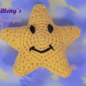 Baby Lovey  Crochet Baby Lovey  Crochet Plush Night Night Star Baby Fleece Lovey  Security Blanket  Snuggle Blanket  Baby Shower Gift