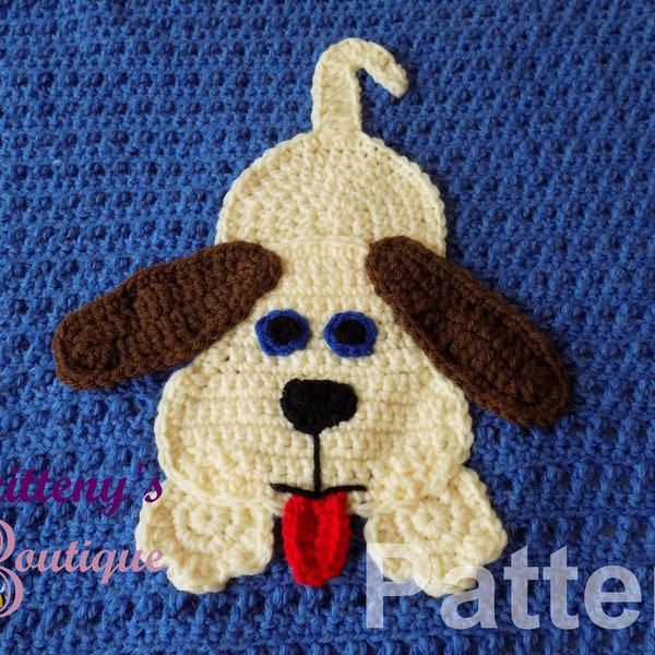 Puppy Blanket Crochet Pattern Crochet Puppy Blanket Pattern Crochet Puppy Dog Blanket Pattern Baby Boy or Girl Blanket Crochet Pattern